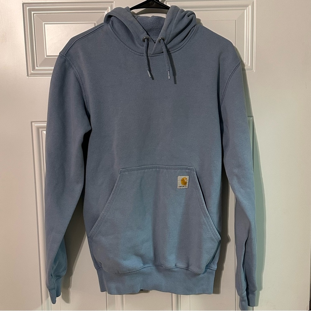 Carhartt TS0288-M Midweight Logo Sleeve Graphic Hooded Sweatshirt Mens Size XS